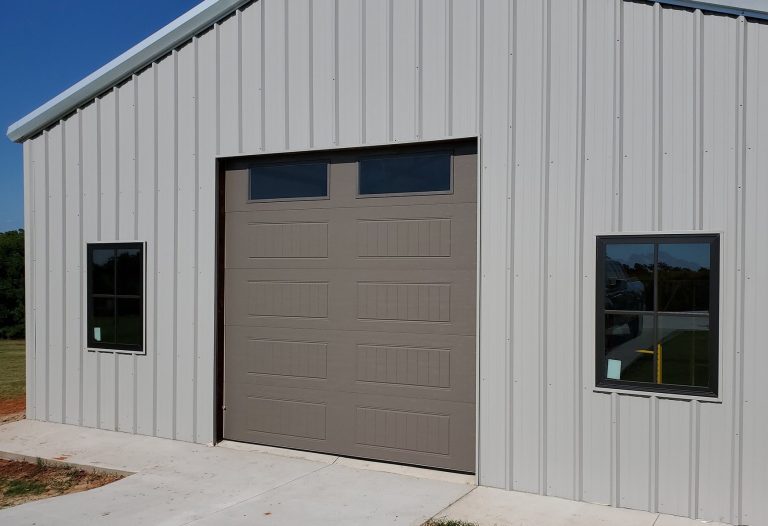 Shop garage door installation